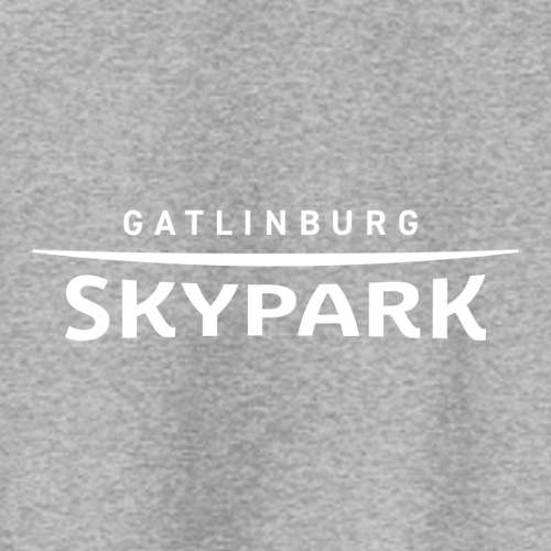 Gatlinburg SkyPark Adult Crewneck White Chest and Back Logo Athletic Heather