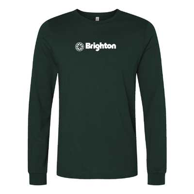 Brighton Adult Long Sleeve White Chest Logo Forest 