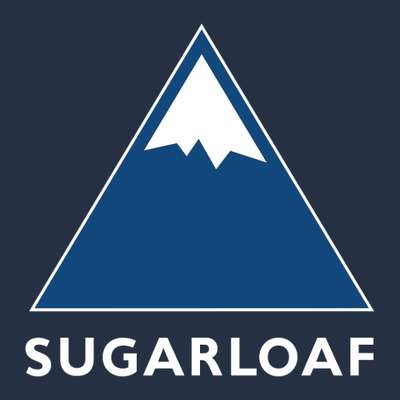 Sugarloaf Adult Crewneck Full Color Chest and Back Logo Navy