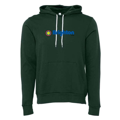 Brighton Adult Hoodie Full Color Chest Logo Forest 