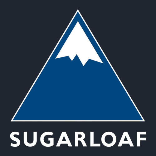 Sugarloaf Adult T-Shirt Full Color Chest Logo Midnight Navy