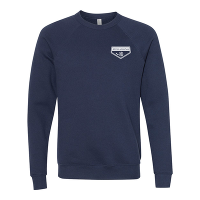 Boyne Mountain Adult Crewneck White Chest and Back Logo Navy 