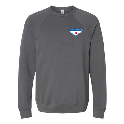 Boyne Mountain Adult Crewneck Full Color Chest and Back Logo Asphalt 