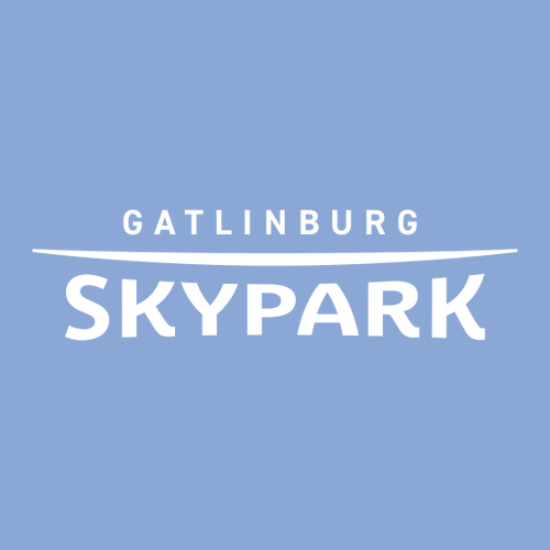 Gatlinburg SkyPark Adult Crewneck White Chest Logo Carolina Blue