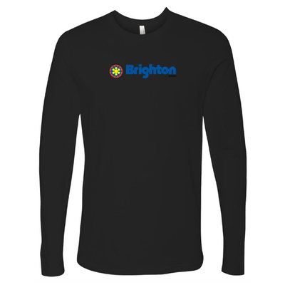 Brighton Adult Long Sleeve Full Color Chest Logo Black 