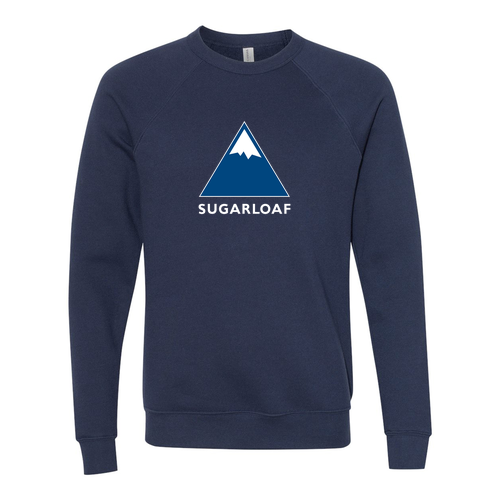 Sugarloaf Adult Crewneck Full Color Chest Logo Navy