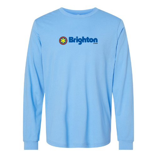 Brighton Adult Long Sleeve Full Color Chest Logo Carolina Blue 