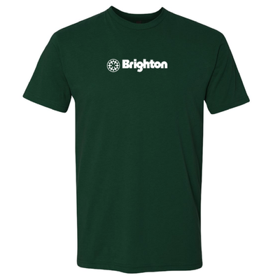 Brighton Adult T-Shirt White Chest Logo Forest 