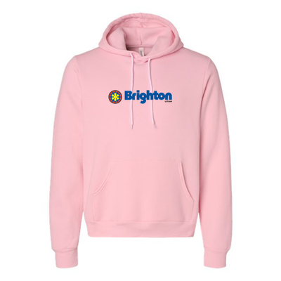 Brighton Adult Hoodie Full Color Chest Logo Pink 