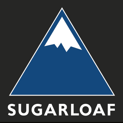 Sugarloaf Adult Hoodie Full Color Chest and Back Logo Black