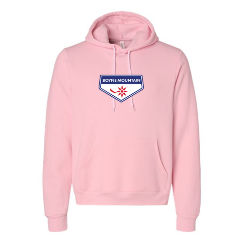 Boyne Mountain Adult Hoodie Full Color Chest Logo Pink 