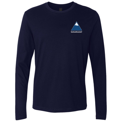 Sugarloaf Adult Long Sleeve Full Color Chest and Back Logo Midnight Navy