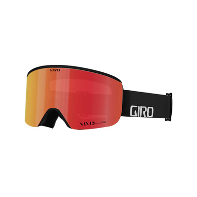 Giro Axis Asian Fit Goggles with Bonus VIVID Lens 2025 BLACK WORDMARK / VIVID EMBER/VIVID INFRARED