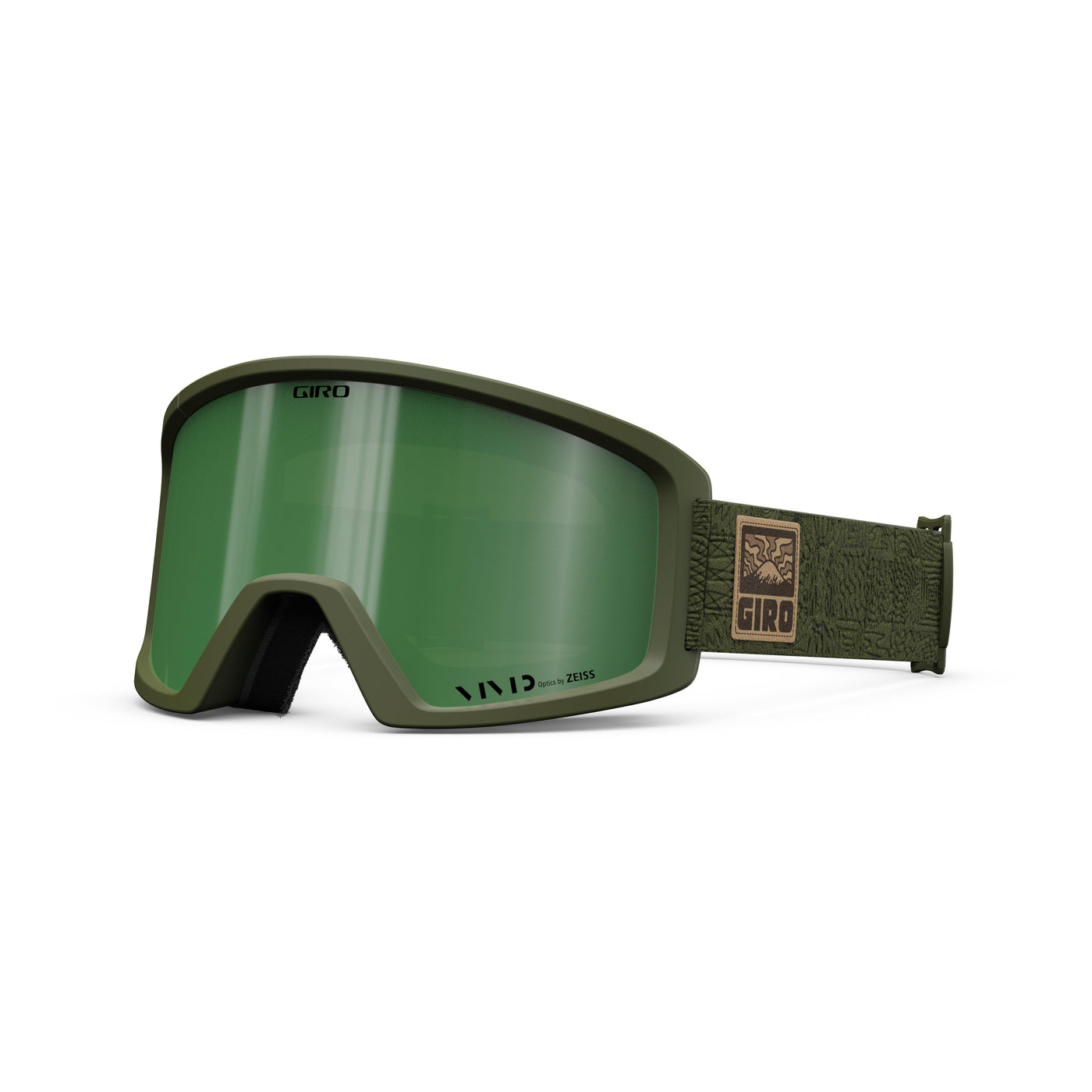 Giro Men's Blok Googles with VIVID Lens 2023 TRAIL GREEN ADVENTURE/VIVID PETROL