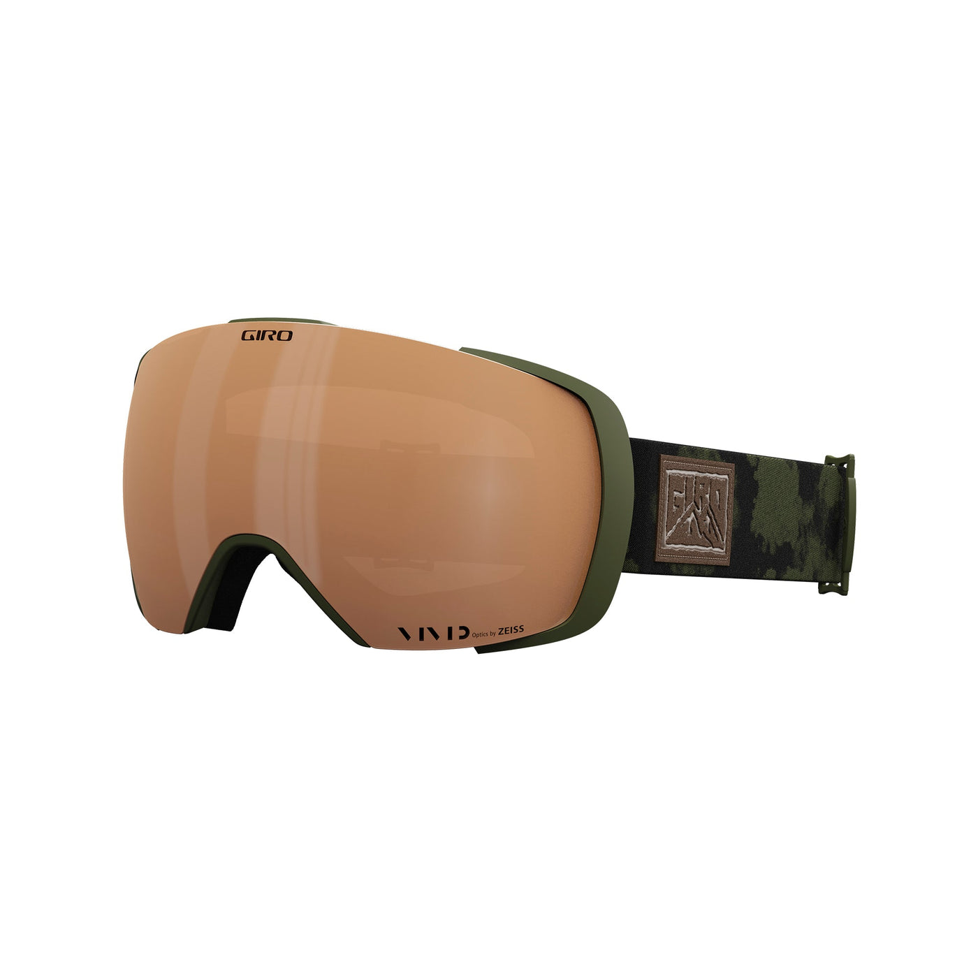 Giro Men's Contact Goggles with Bonus VIVID Lens 2025 TRAIL GREEN CLOUD/VIVID COPPER