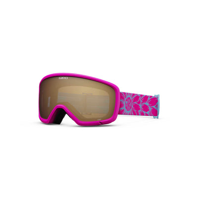 Giro Junior's Stomp Goggles with Amber Rose Lens 2024 PINK BLOOM/AMBER ROSE