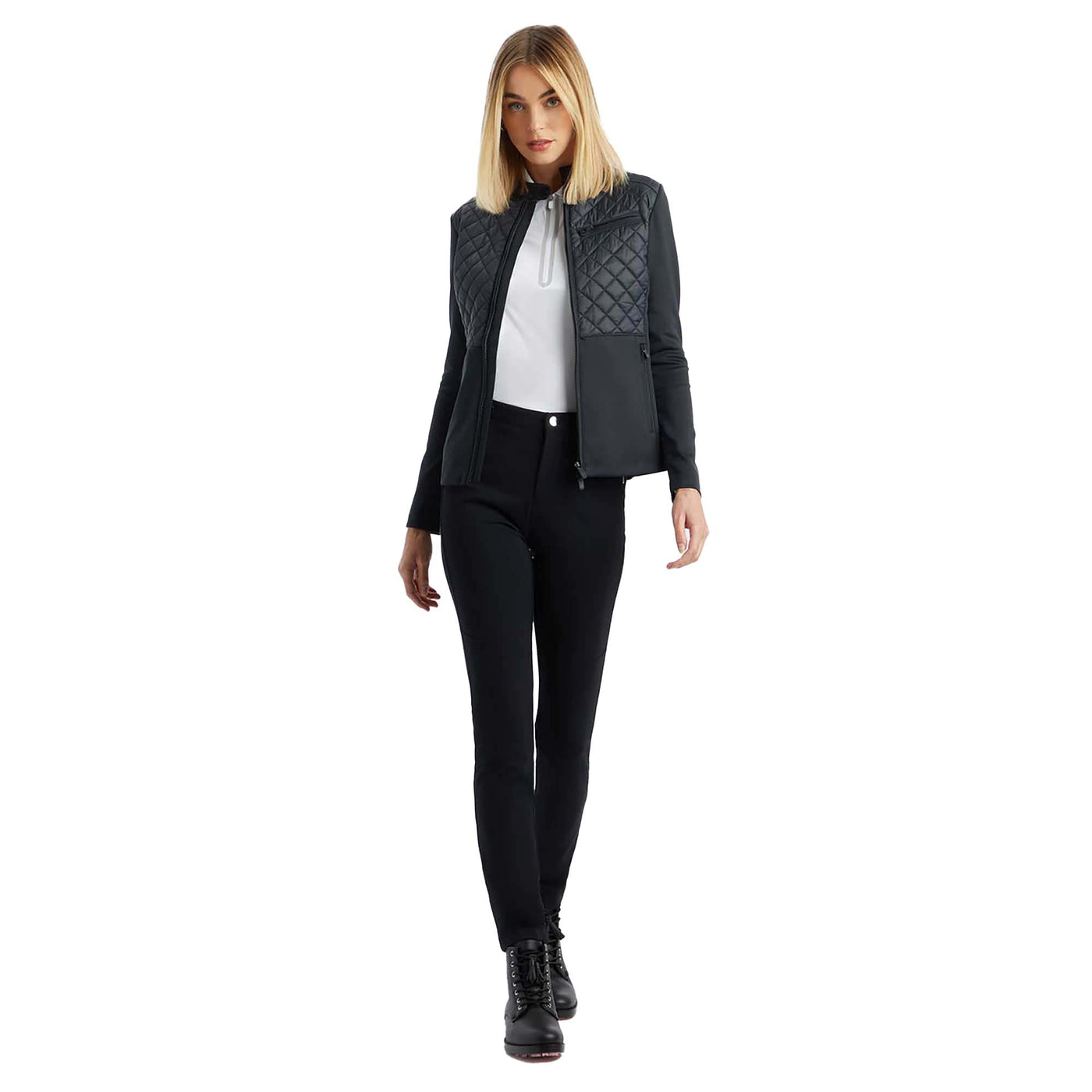 G/Fore Women's Hybrid Moto Stretch Tech Interlock Jacket 2024 
