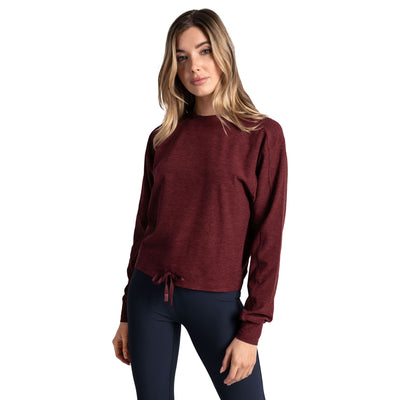 Lole Women's OM Tech Crew Neck 2025 PORT HEATHER