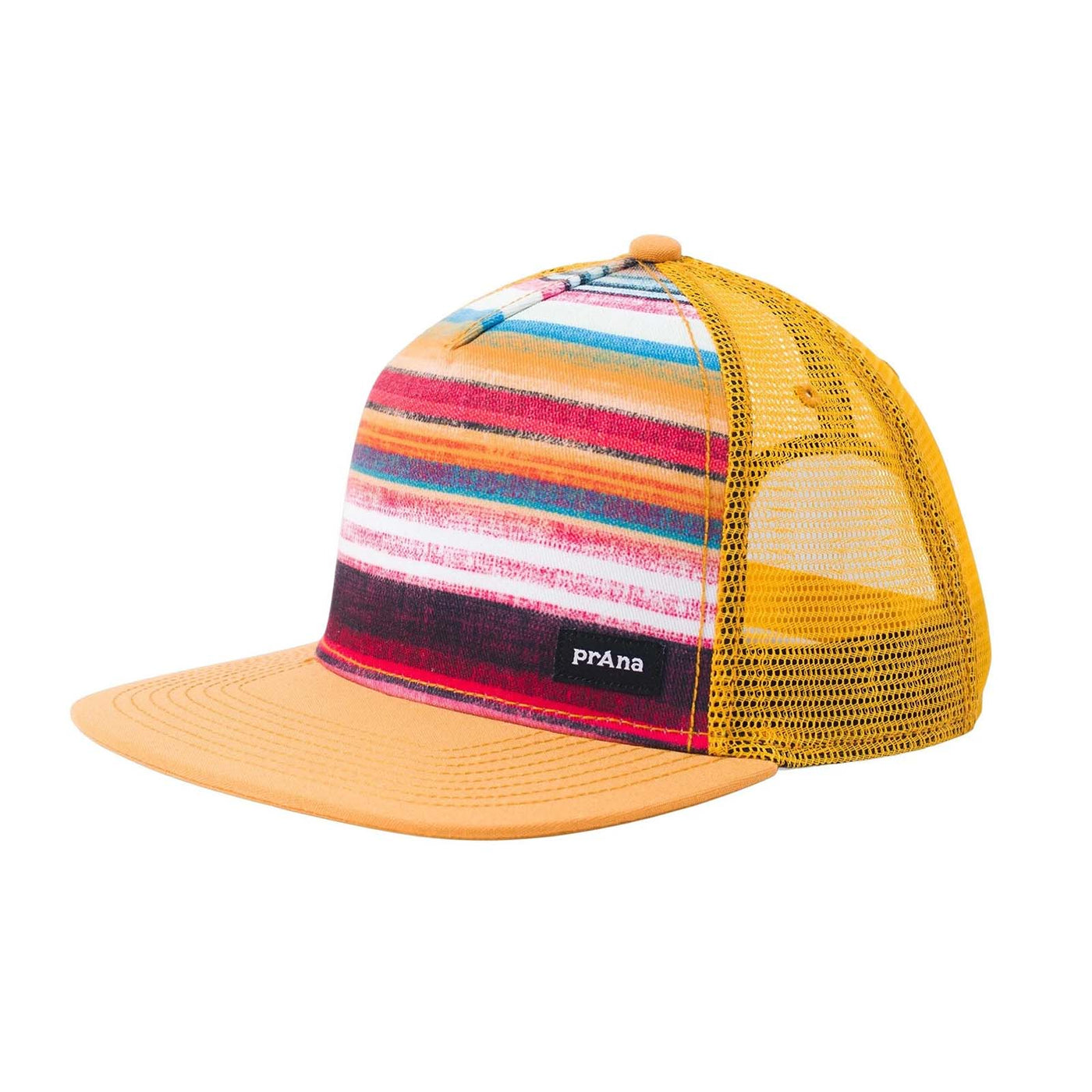 prAna Lower Pines Flat Brim Hat 2023 SOLSTICE BAJA STRIPE