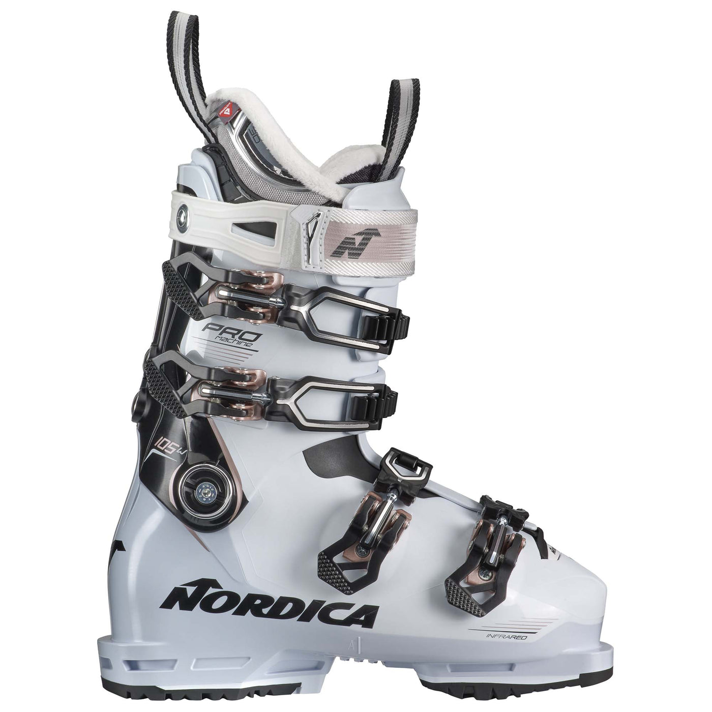 Nordica Women's Promachine 105 Ski Boot 2024 WHITE/BLACK