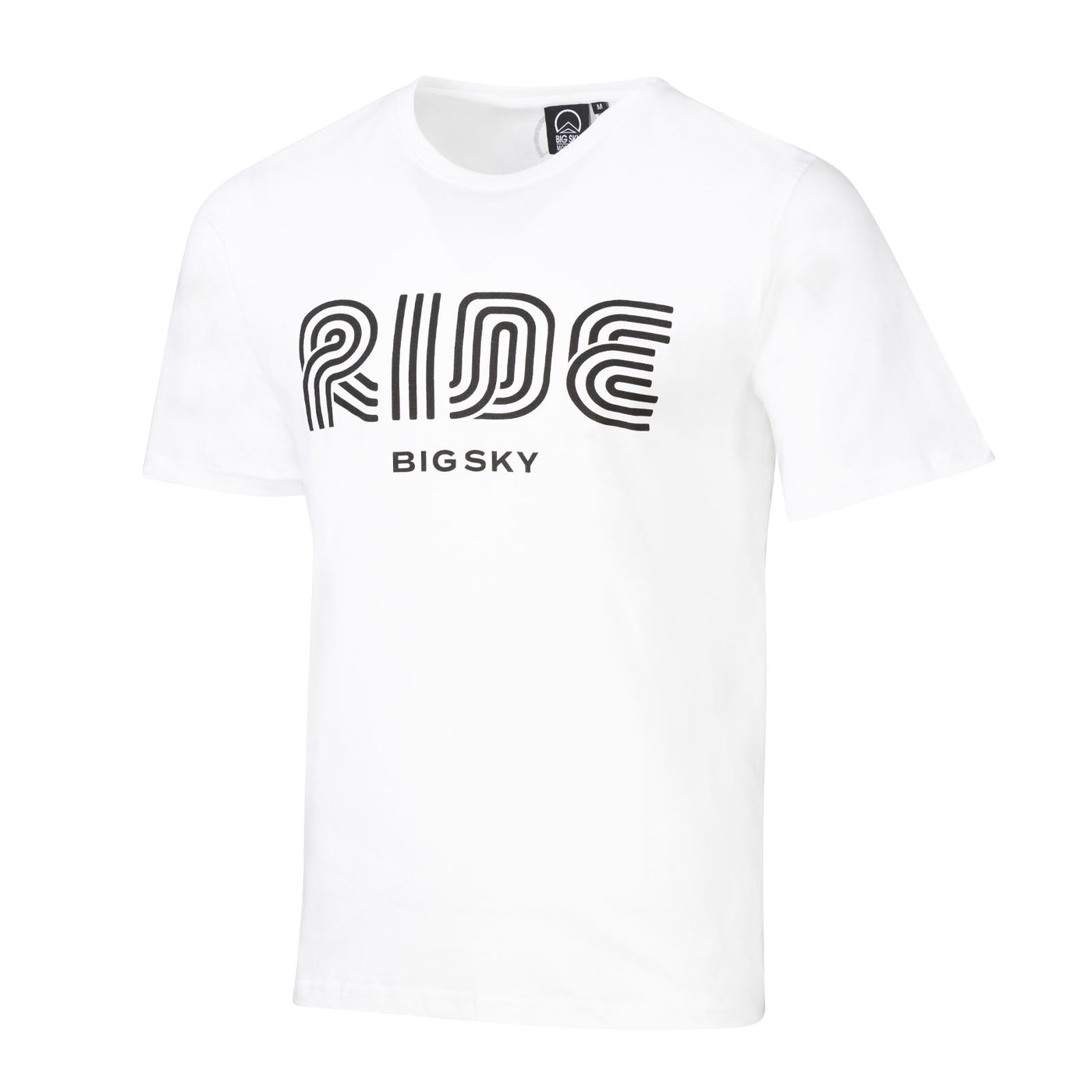 Big Sky Men's Relaxed Fit T-Shirt RIDE WHITE