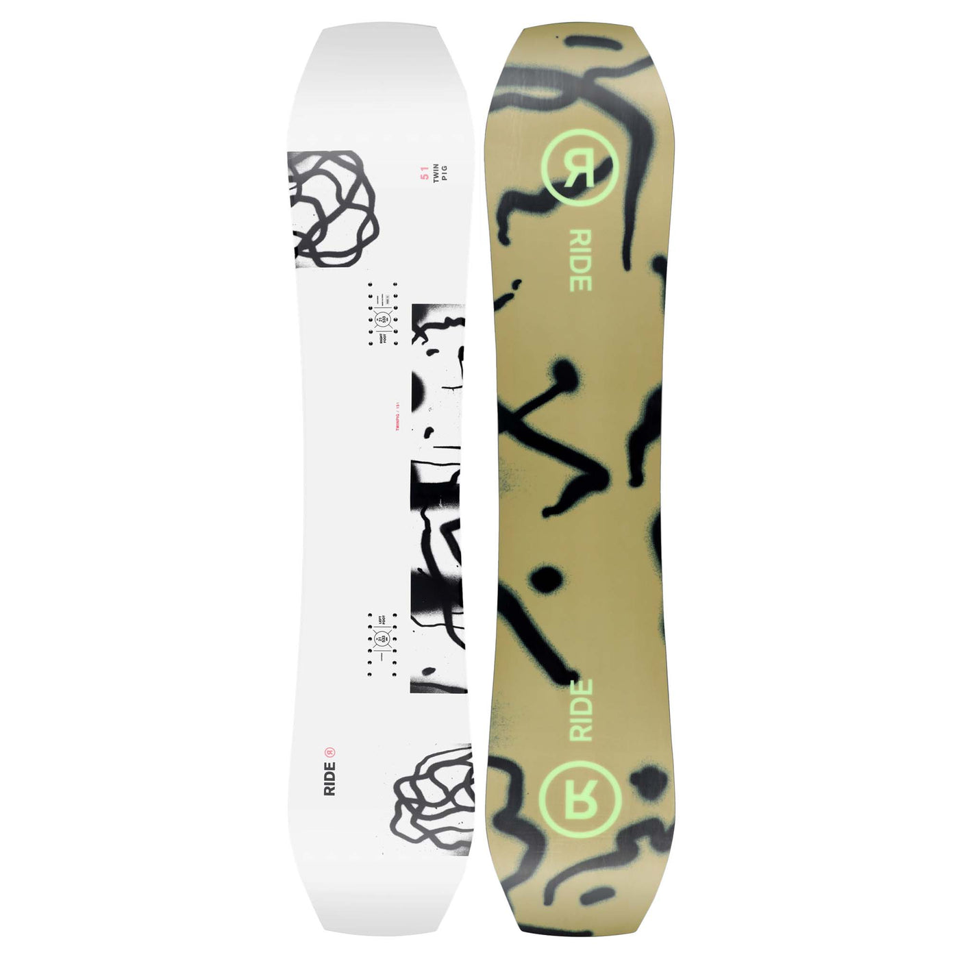 Ride Men's TWINPIG Snowboard 2024 ASSORTED