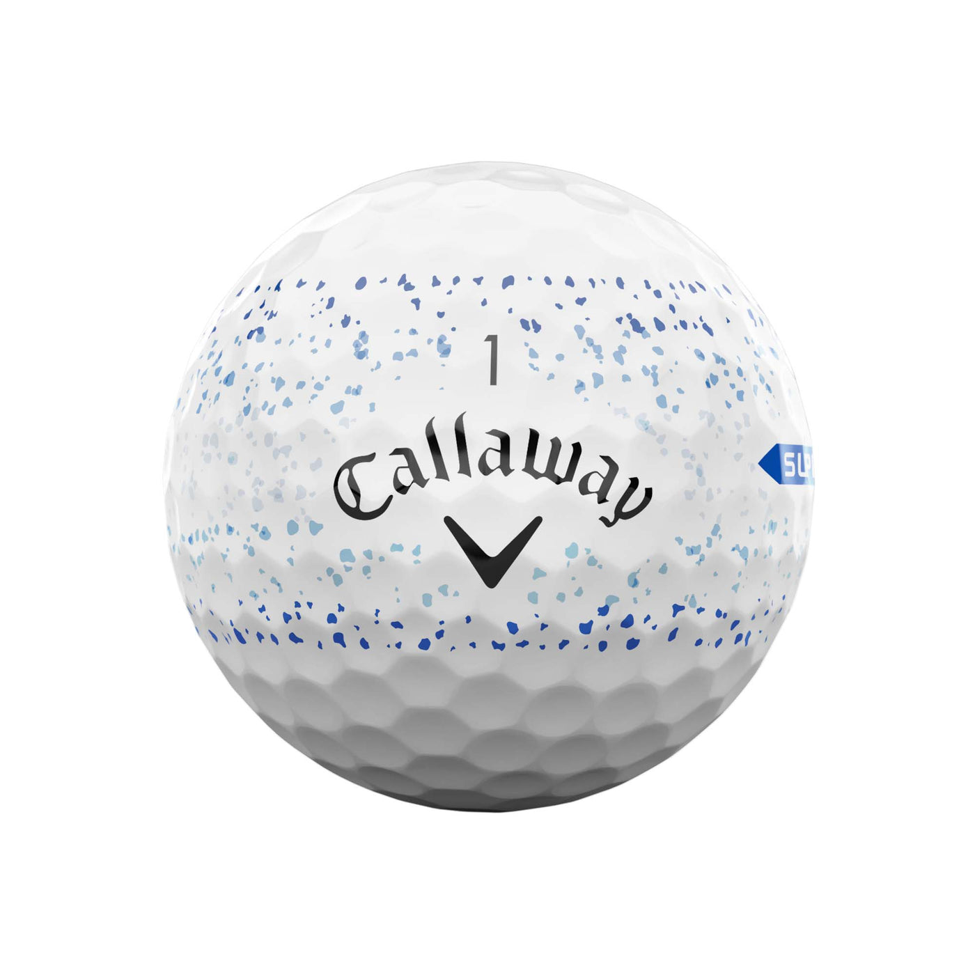 Callaway Supersoft Splatter Golf Balls - Sleeve 2024 BLUE SPLATTER