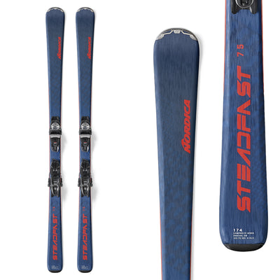 Nordica Men's Steadfast 75 CA FDT Skis with TP2 Compact 10 FDT Bindings 2025 150