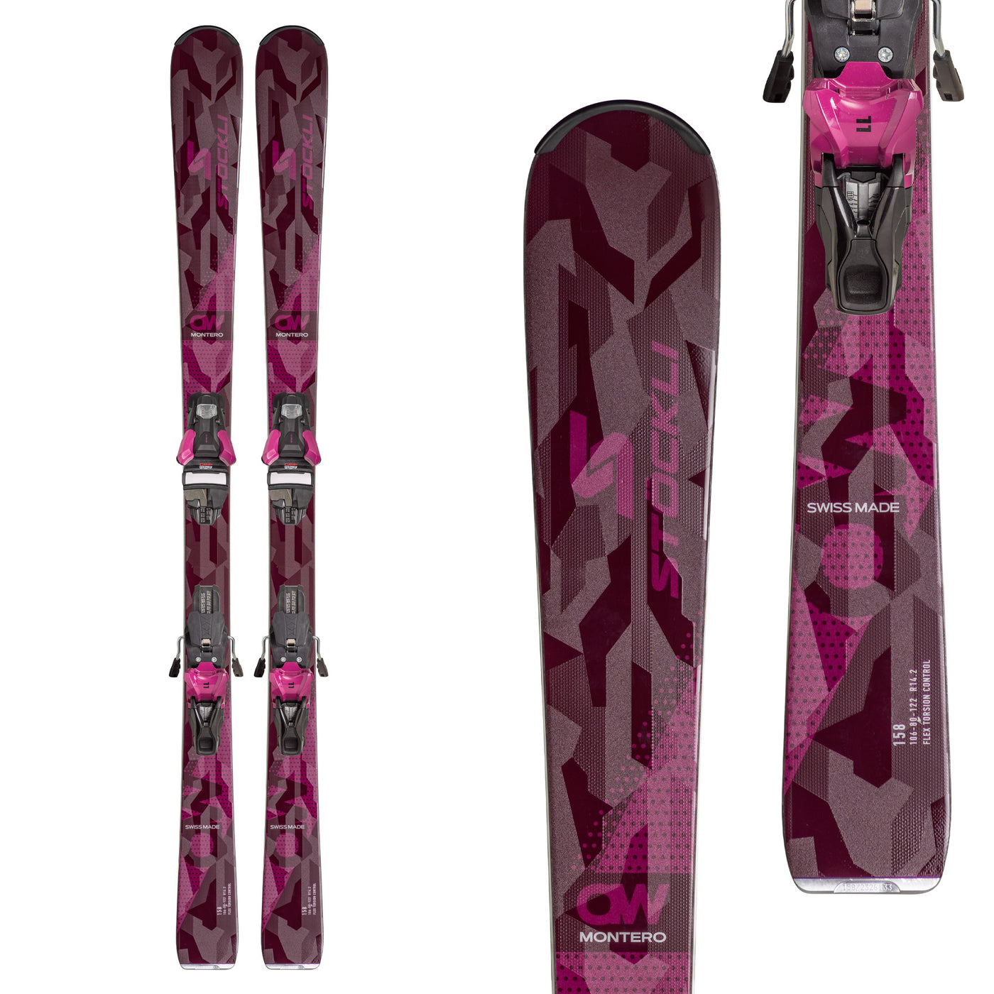 Stockli Women's Montero AW Ski + Strive 11D Bindings 2025 ASSORTED