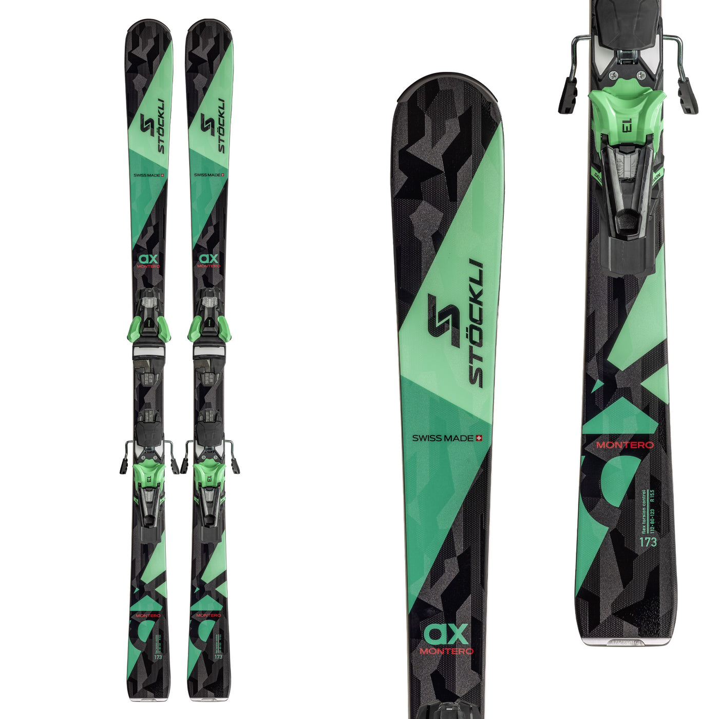 Stockli Men's Montero AX Ski + Strive 13D Bindings 2024 ASSORTED
