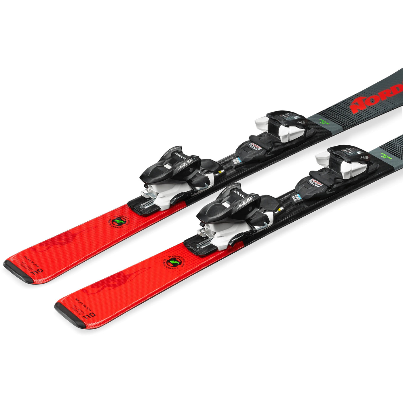 Nordica Junior's Team J R FDT (100-140) Skis + JR 4.5 FDT Bindings 2024 