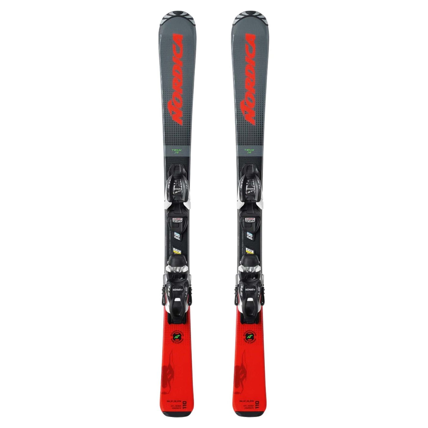 Nordica Junior's Team J R FDT (100-140) Skis + JR 4.5 FDT Bindings 2024 