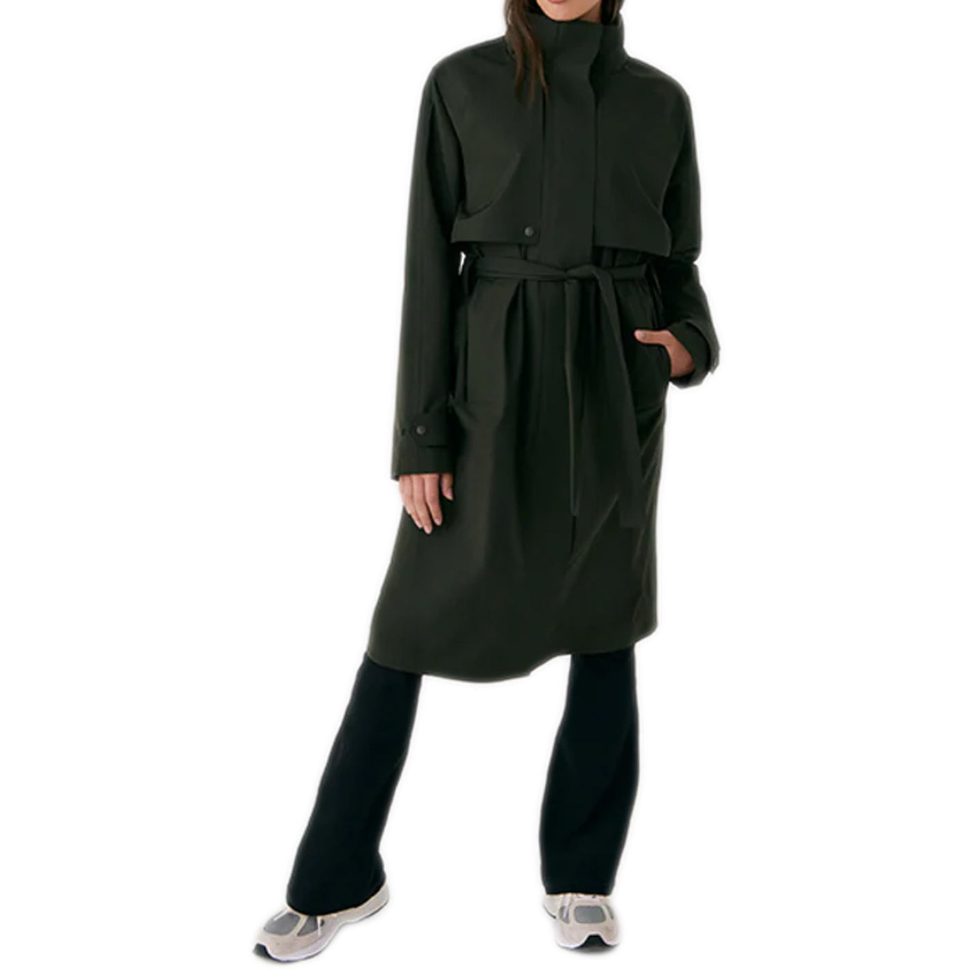 Lole Women's AlizÃ© Trench Coat 2025 OLIVE