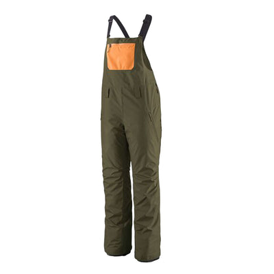 PATAGONIA W'S POWDER TOWN BIBS PINE NEEDLE GREEN