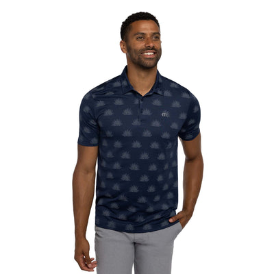 TravisMathew Men's At The Buffet Polo 2023 DRB DRESS BLUE