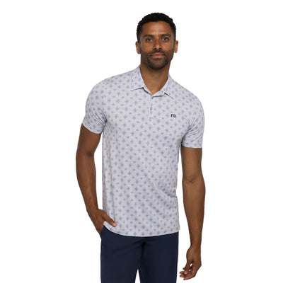 TravisMathew Men's Atole Polo 2023 HLG HEATHER LI