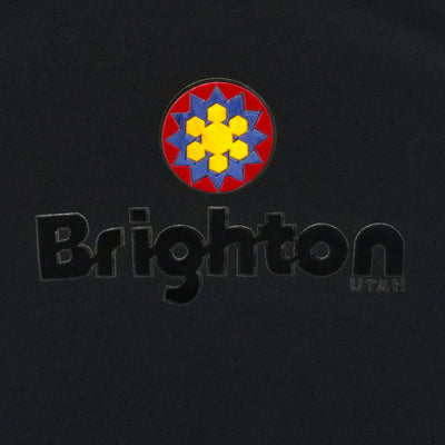 Men's Brighton Logo Red Jacket Pipeline Fleece Pullover Hoodie 