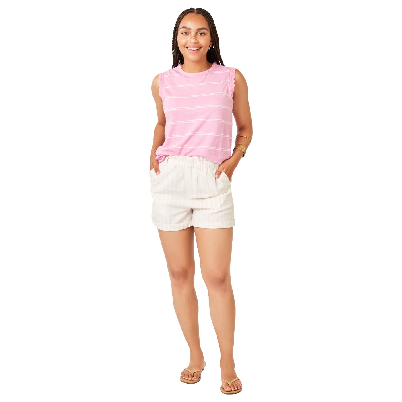 Carve Designs Women's Journey Linen Short CEMENT BYRO