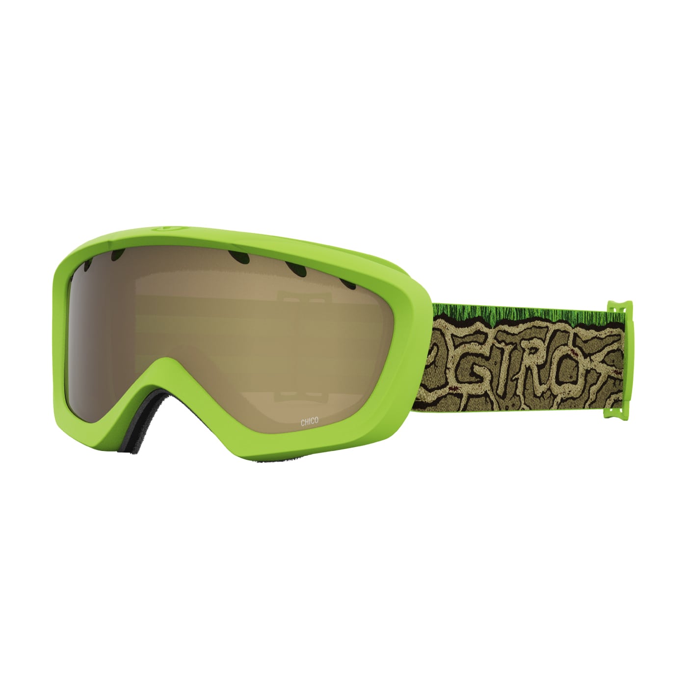 Giro Junior's Chico Goggles with Amber Rose Lens 2022 GREEN ANT FARM/AMBER ROSE