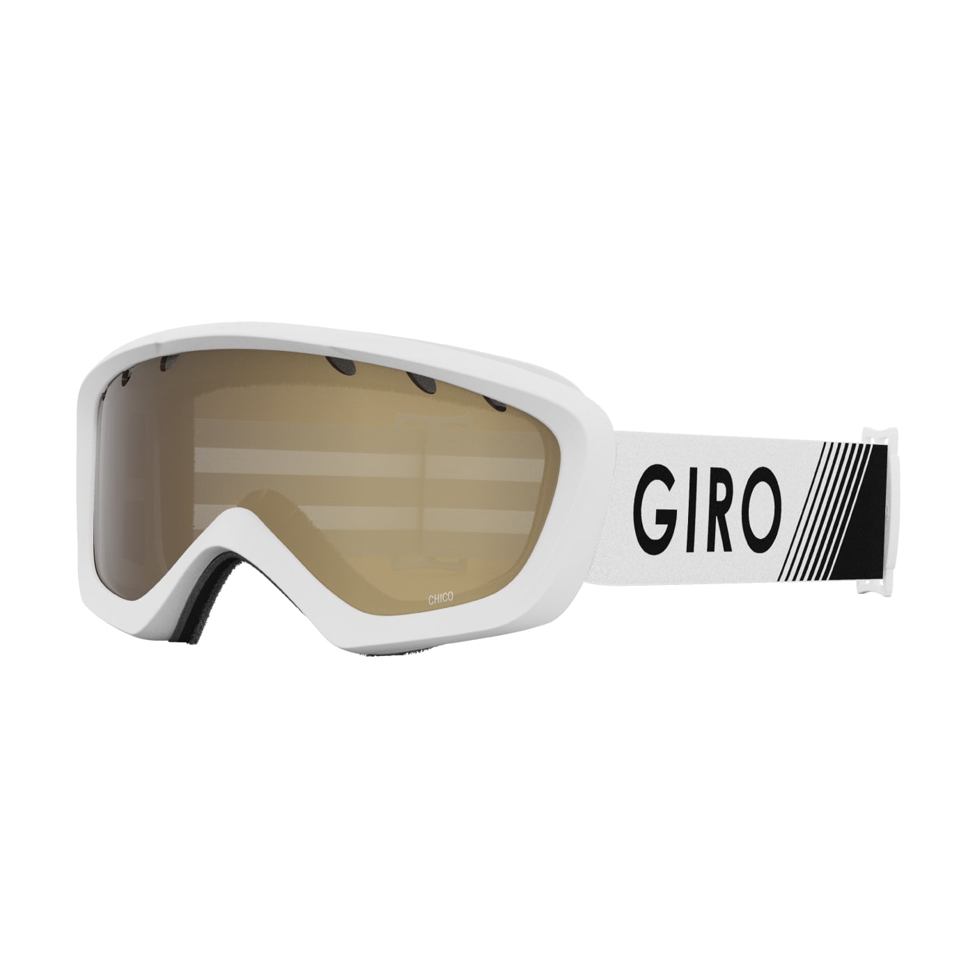 Giro Junior's Chico Goggles with Amber Rose Lens 2022 WHITE ZOOM/AMBER ROSE