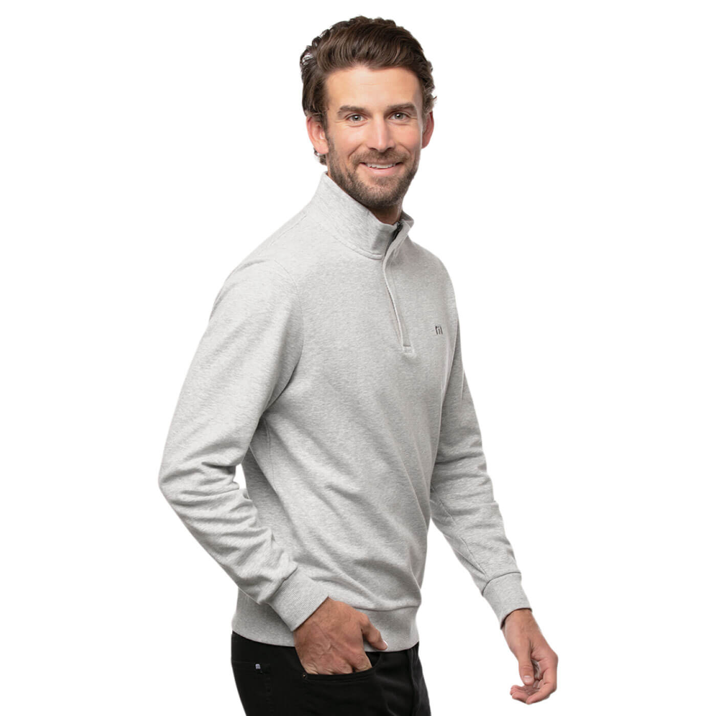 TravisMathew Men's Cloud Quarter Zip 2.0 Fleece 