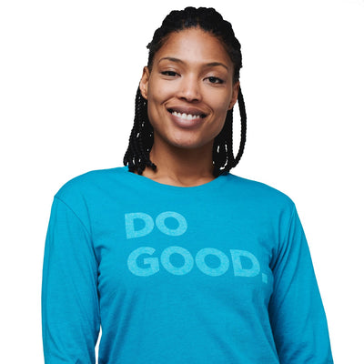 Cotopaxi Women's LS Do Good T-Shirt MINERAL BLUE