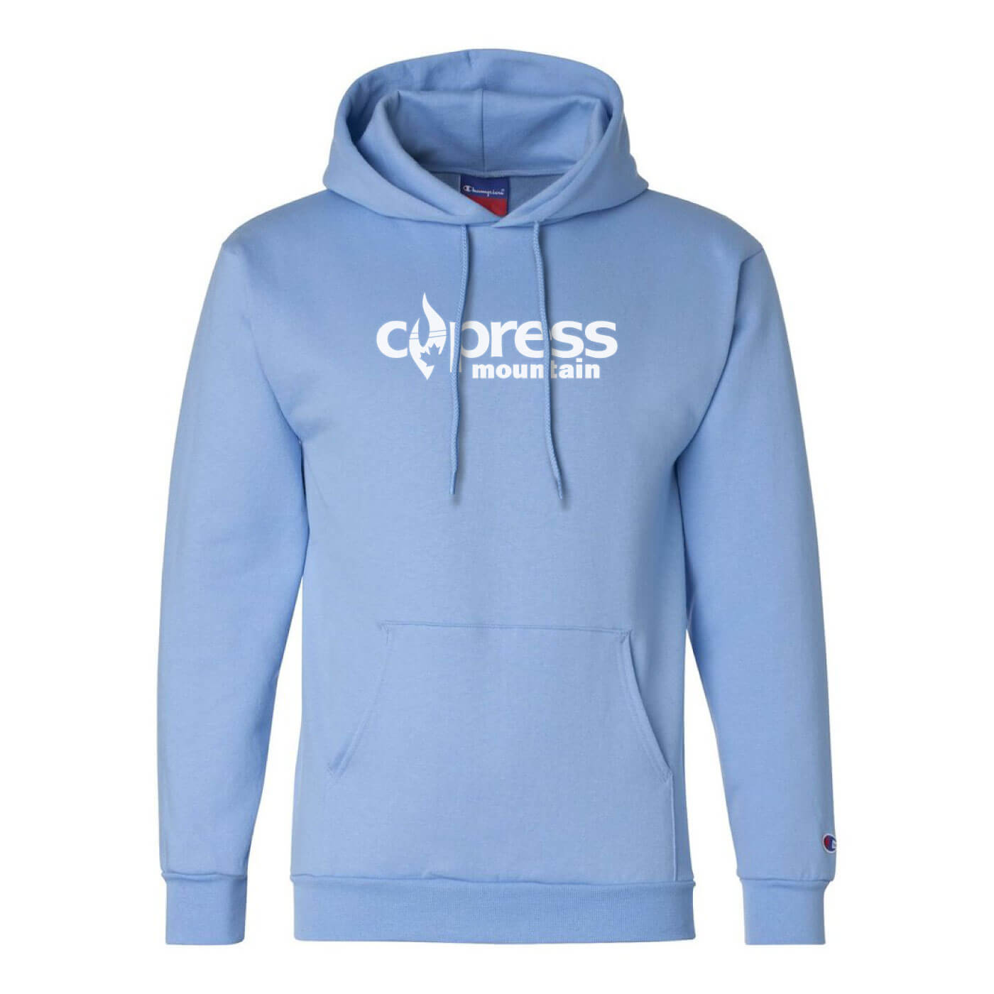 Cypress Mountain Eco Powerblend 2 Logo Hoodie LT BLUE