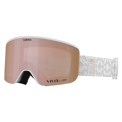 Giro Women's Ella Goggles with Bonus VIVID Lens 2023 WHITE LIMITLESS/VIVID ROSE GOLD