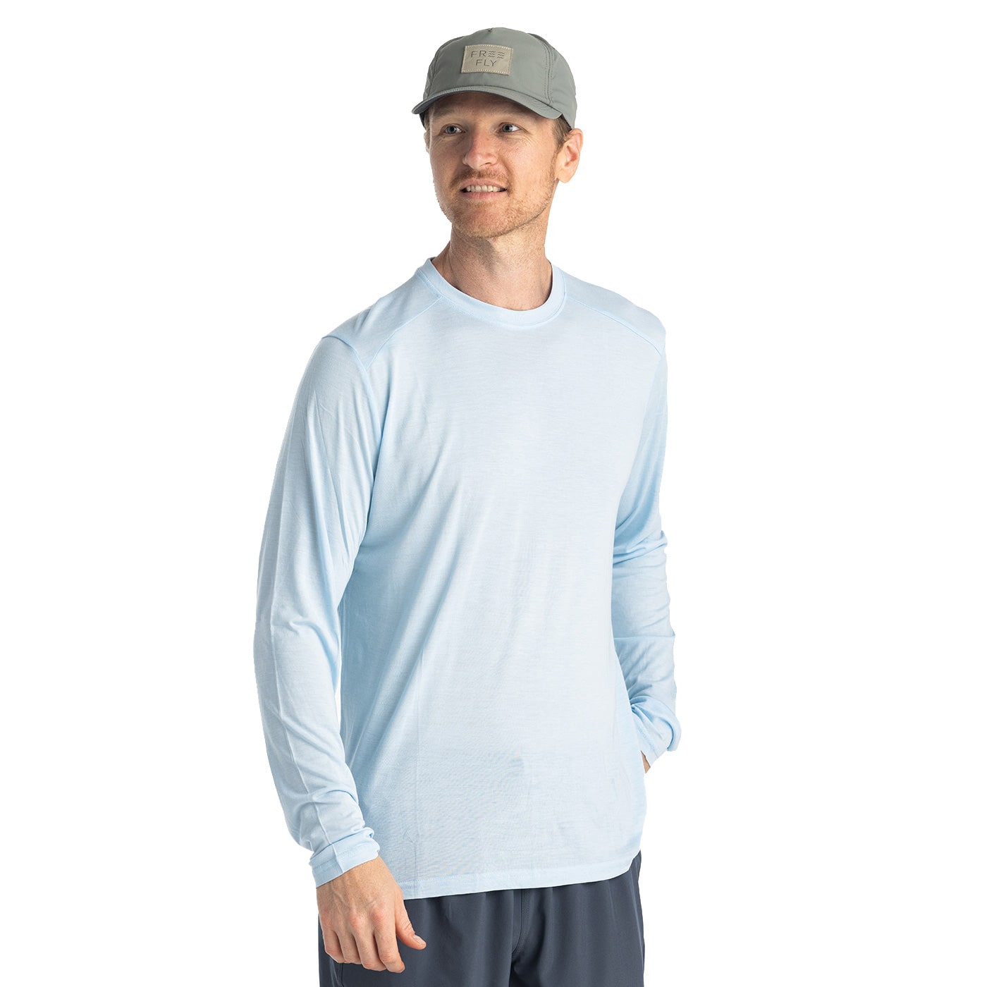 Free Fly Men's Bamboo Lightweight Long Sleeve 2024 BLUE BIRD