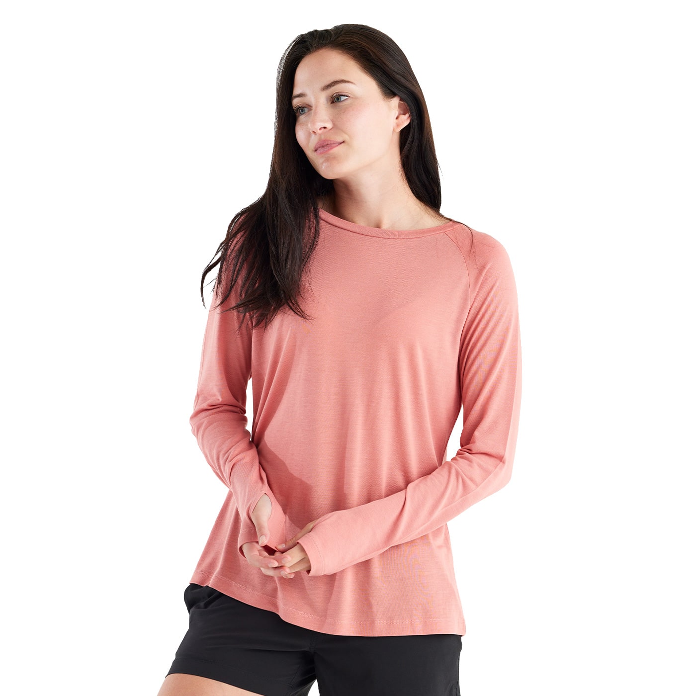 Free Fly Women's Bamboo Lightweight Long Sleeve II 2023 BRIGHT CLAY