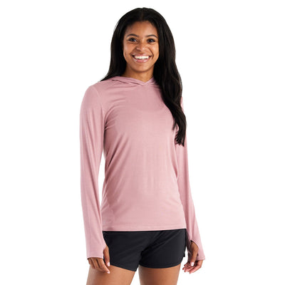 Free Fly Women's Bamboo Shade Hoody II 2024 ASH ROSE