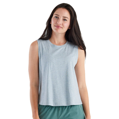 Free Fly Women's Bamboo Current tank 2023 BAY BLUE