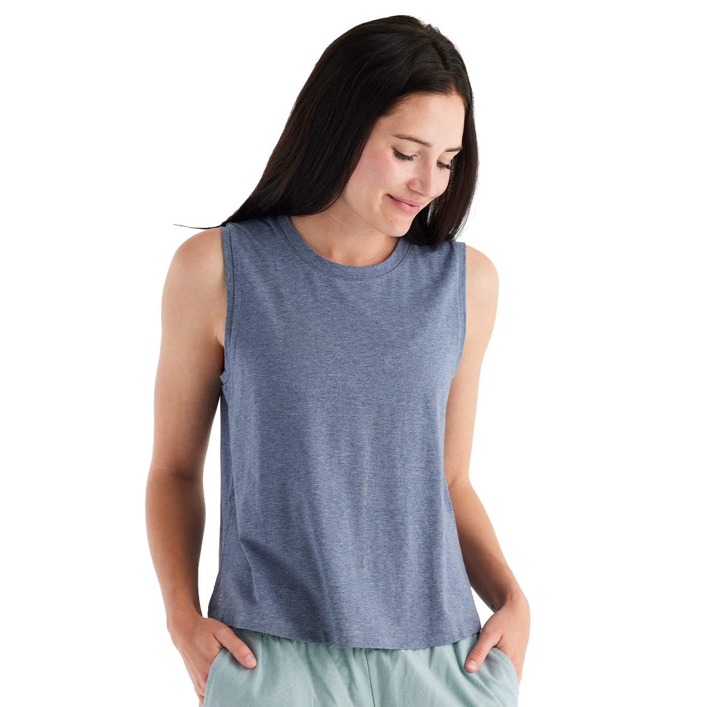 Free Fly Women's Bamboo Current tank 2023 STONEWASH