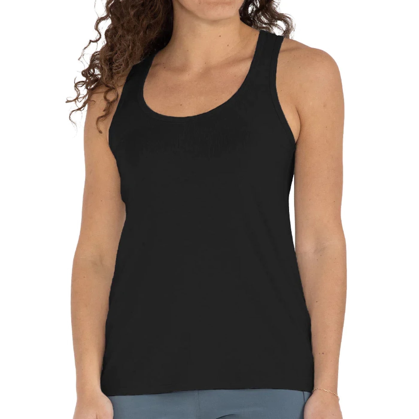 Free Fly Women's Bamboo Motion Racerback Tank 2024 BLACK